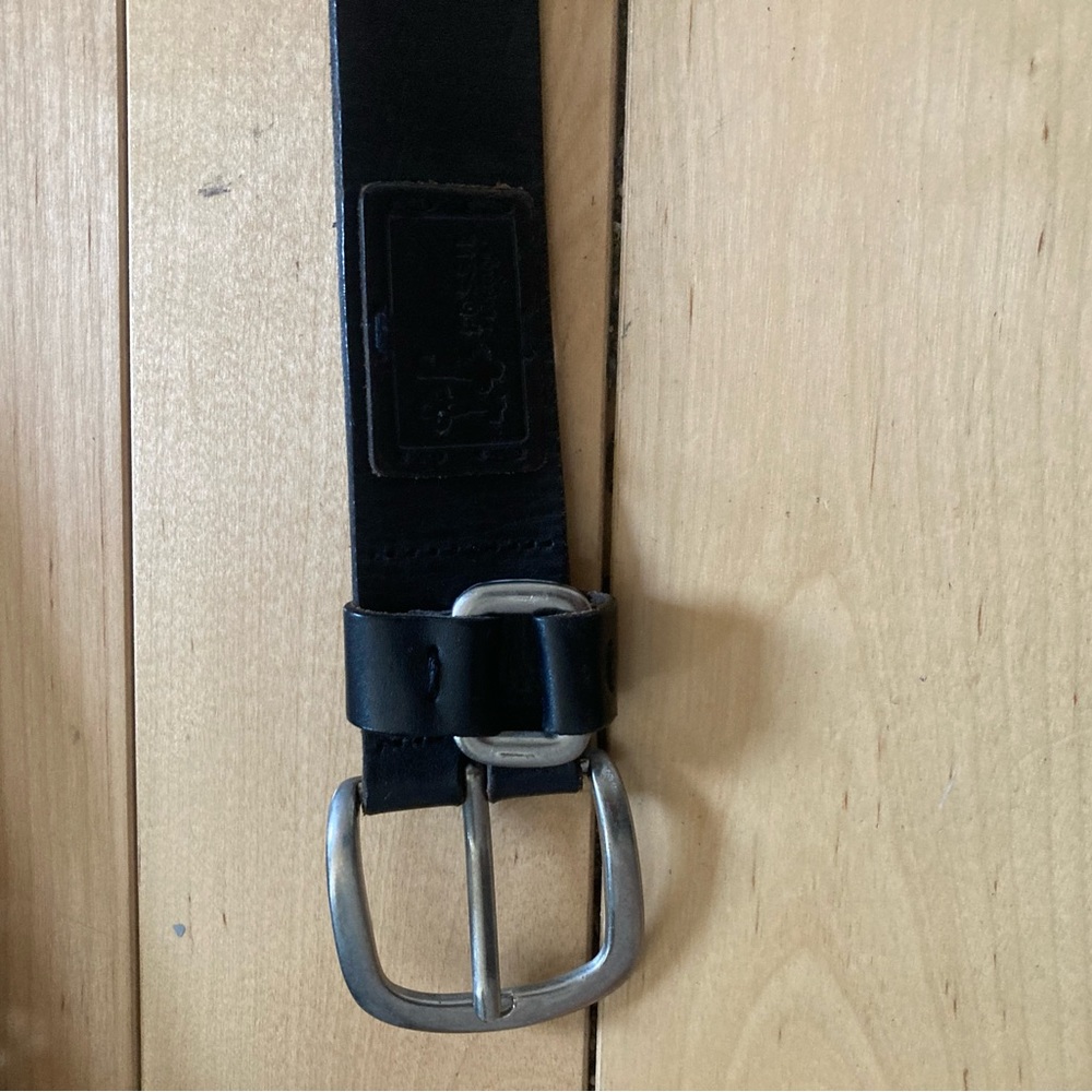Fossil women’s black leather belt